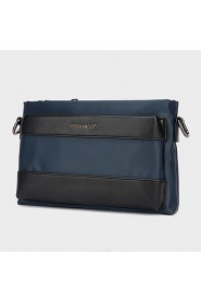 Men PU Messenger Shoulder Bag / Satchel Blue / Black