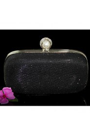 Women Satin Minaudiere Clutch / Evening Bag Gold / Red / Silver / Gray / Black