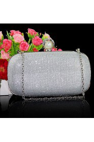 Women Satin Minaudiere Clutch / Evening Bag Gold / Red / Silver / Gray / Black