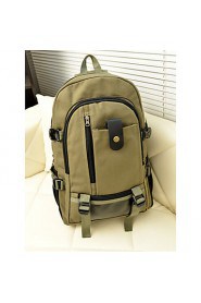 Unisex Canvas Bucket Backpack Green / Brown / Black / Khaki