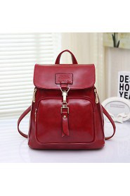 Women's Fashion Vintage PU Leather Backpack