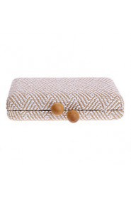 Women Personality Geometric Pattern Woven Evening Bag