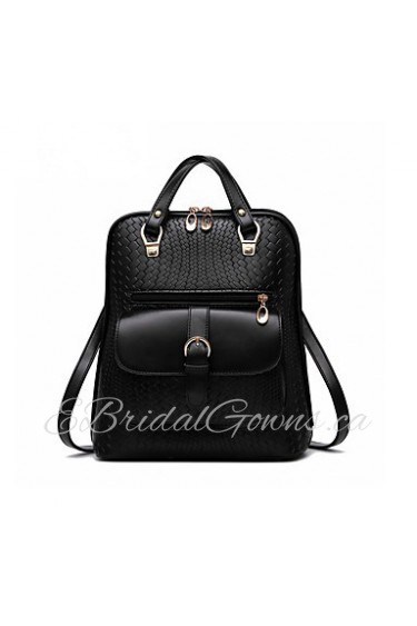 Women PU Duffel Backpack