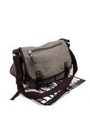 Men's Canvas Weekend Bag Shoulder Bag Brown/Black