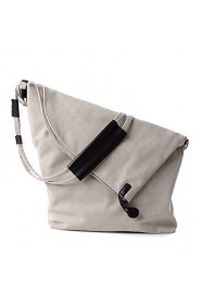 Women Canvas Saddle Shoulder Bag / Tote / Storage Bag Beige / Pink / Blue / Orange / Gray shopping bag