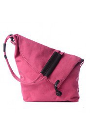 Women Canvas Saddle Shoulder Bag / Tote / Storage Bag Beige / Pink / Blue / Orange / Gray shopping bag