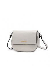 Women PU / leatherette Saddle Shoulder Bag / Satchel / Cross Body Bag Black/ Beige/More Color