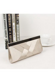 Women Silk / Metal Minaudiere Clutch / Evening Bag Beige / Purple / Red / Black / Fuchsia