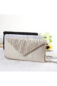 Women Satin Minaudiere Clutch / Evening Bag Gold / Silver / Black