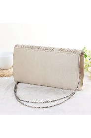 Women Satin Minaudiere Clutch / Evening Bag Gold / Silver / Black