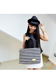 Women's Woven Handles Stripes Casual Tote (More Colors)