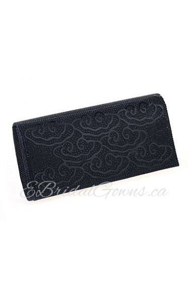 Women Glitter Minaudiere Clutch / Evening Bag / Wristlet Gold / Silver / Black