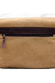 Men's Canvas Messenger Shoulder Bag Blue/Brown/Black