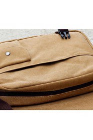 Men's Canvas Messenger Shoulder Bag Blue/Brown/Black