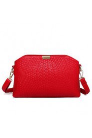 Women PU Saddle Shoulder Bag / Satchel White / Blue / Red / Black