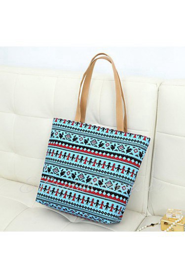 Women's Vintage Pattern Zipper Casual Tote (More Colors)