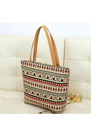 Women's Vintage Pattern Zipper Casual Tote (More Colors)