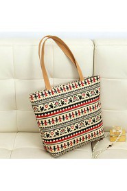 Women's Vintage Pattern Zipper Casual Tote (More Colors)