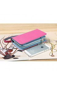 Women's Genuine Leather Short Wallets Wristlets Coin Case Purse For iphone 4/5 /6