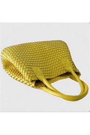 Women Outdoor PU Tote Yellow