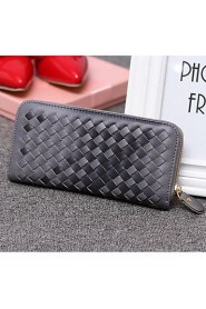 Women PU Bi fold Checkbook Wallet Multi color