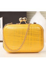 Women's Candy Color Chain Clutch