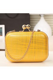 Women's Candy Color Chain Clutch