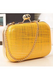 Women's Candy Color Chain Clutch