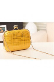 Women's Candy Color Chain Clutch