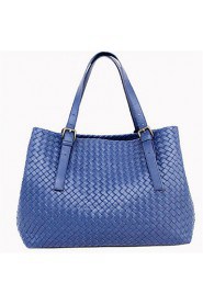 Women Outdoor PU Tote Blue / Yellow / Red