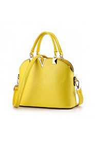 Women's Fashion Casual PU Leather Shell Messenger Shoulder Bag/Tote