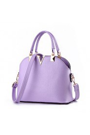 Women's Fashion Casual PU Leather Shell Messenger Shoulder Bag/Tote