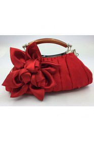 Women Silk Minaudiere Evening Bag White / Pink / Red / Black