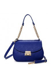 Women PU Saddle Shoulder Bag / Satchel White / Blue / Red / Black