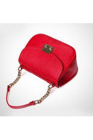 Women PU Saddle Shoulder Bag / Satchel White / Blue / Red / Black