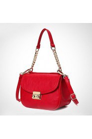 Women PU Saddle Shoulder Bag / Satchel White / Blue / Red / Black