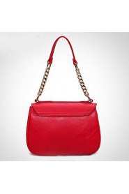 Women PU Saddle Shoulder Bag / Satchel White / Blue / Red / Black