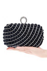 Women Metal Minaudiere Evening Bag Gold / Silver / Black