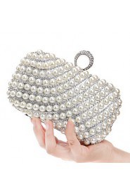 Women Metal Minaudiere Evening Bag Gold / Silver / Black