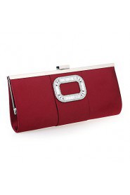 Women Satin Minaudiere Shoulder Bag / Clutch / Evening Bag Pink / Purple / Blue / Black / Burgundy / Fuchsia