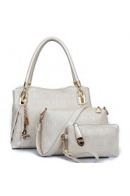 Women PU Barrel Shoulder Bag / Tote White / Blue / Gold / Black