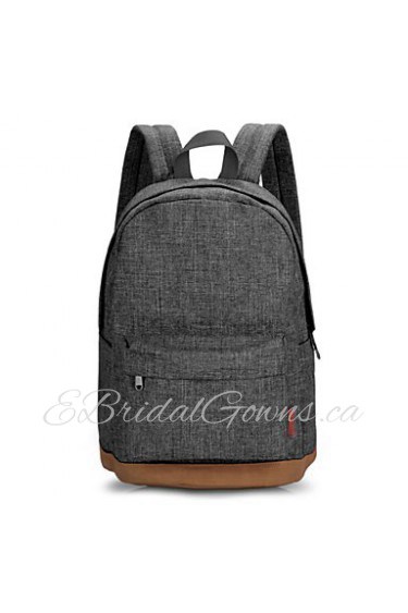 Korean Style Gray Casual Rucksacks Men Canvas School Student Backpack Large Travel Backpack T101