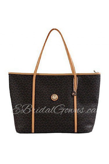 Women Casual PVC Tote Black