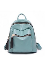 Women PU Bucket Backpack / School Bag / Travel Bag Pink / Blue / Gray / Black