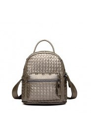 Women PU Bucket Backpack White / Beige / Gold / Silver / Black