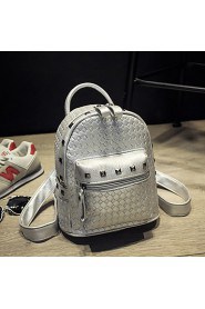 Women PU Bucket Backpack White / Beige / Gold / Silver / Black