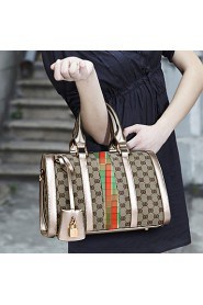 Women PU Duffel Shoulder Bag / Tote Multi color