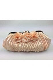 Women Silk Minaudiere Evening Bag Pink / Red / Silver / Black