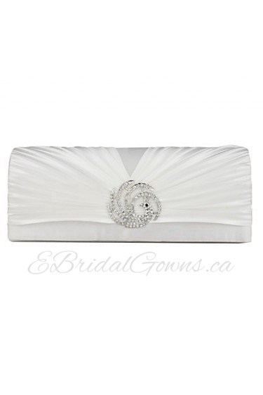 Fashion Imitation Silk With Rhinestones Evening Handbags/ Clutches(More Colors)