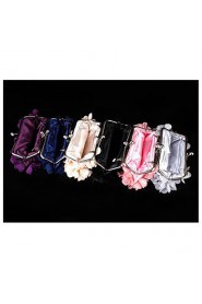 Flower Design Satin And Silk Clutchs/Evening Handbags(More Colors)